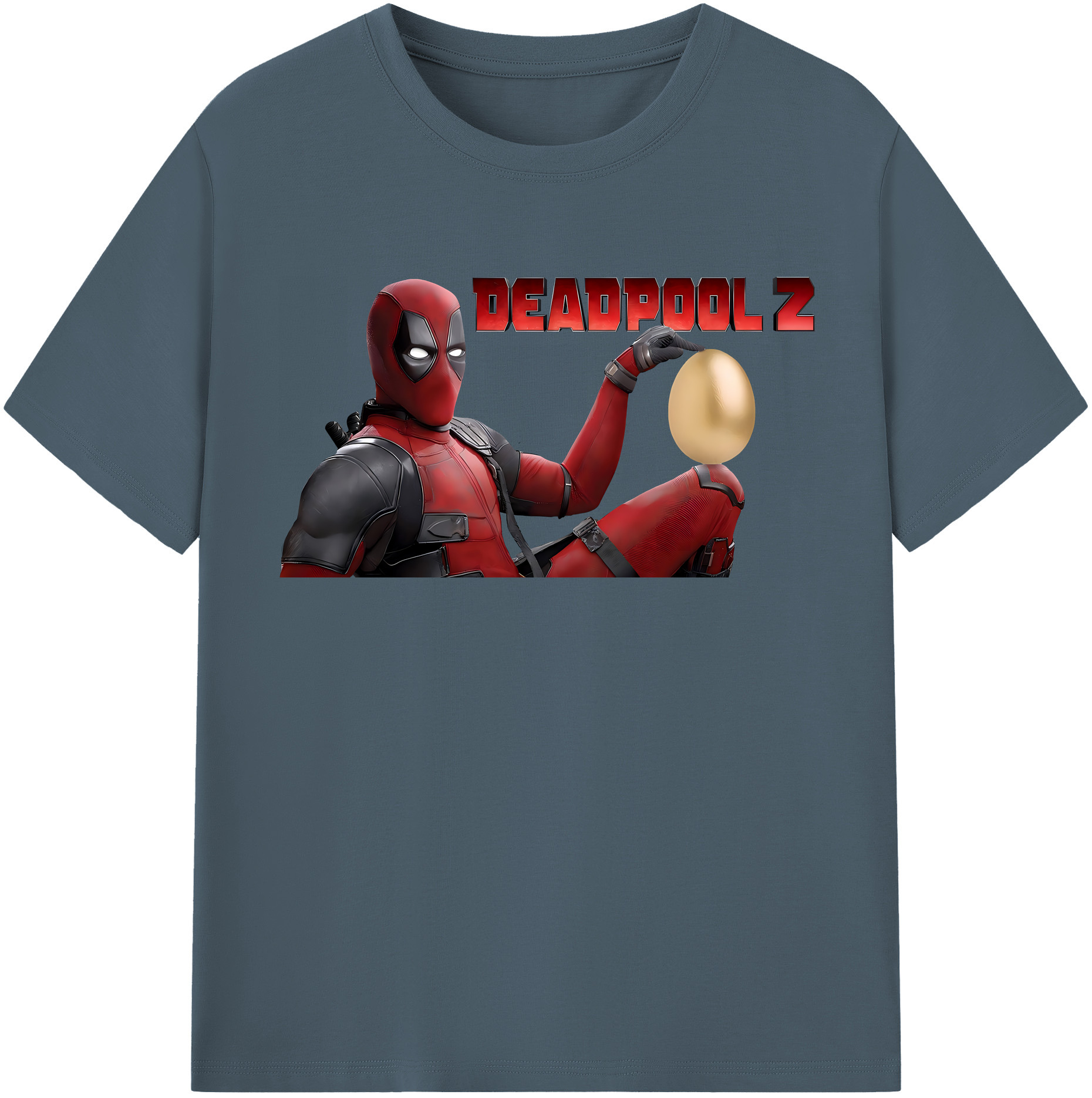 （画像用） Deadpool デッドプール 綿100％半袖Tシャツ（フロントプリント）